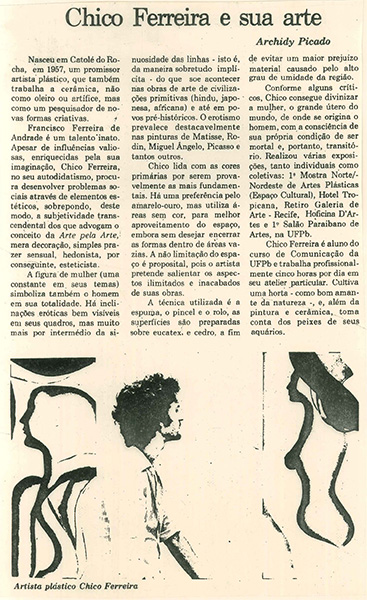 Chico Ferreira E Sua Arte