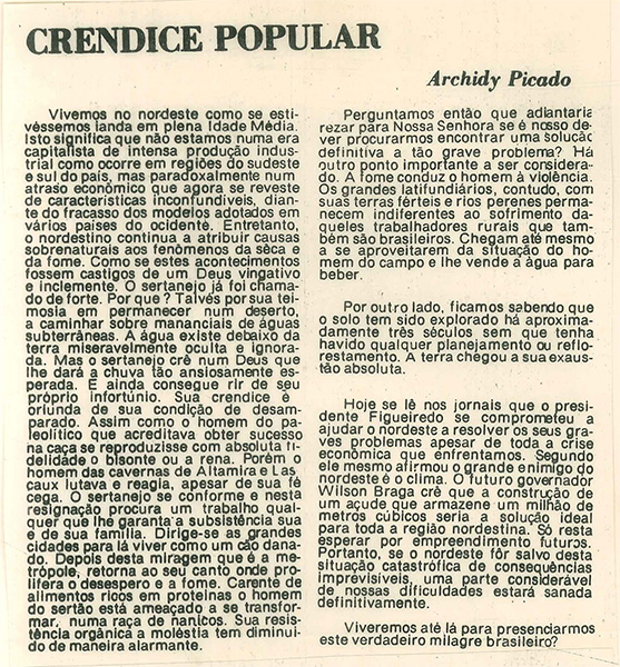 Crendice Popular