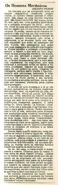 Os Homens Mecânicos